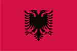 Albania flag courtesy of FlagPictures.org