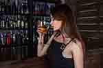 Imported wine connoisseur beautiful lady