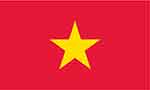 Vietnamese flag by Flagpictures.org